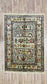 One of a Kind, Pure Wool, Naturally Dyed, Hand Knotted, Fine Afghan Traditional Chobi Area Rug – 3’ 12’’ x 2’ 11’’