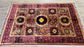 One of a Kind, Pure Wool, Naturally Dyed, Hand Knotted, Fine Afghan Tribal Mamluk Area Rug – 4’ 11’’ x 3’ 3’’