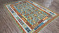 Colorful, Handwoven, Fine Afghan Maimana Kilim - Reversible Area Rug -  9’ 6’’ x 6’ 8’’