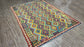 Colorful, Handwoven, Fine Afghan Maimana Kilim -Reversible Area Rug - 9’ 8’’ x 6’ 9’’