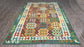 Colorful, Handwoven, Fine Afghan Maimana Kilim - Reversible Area Rug - 9’ 12’’ x 6’ 11’’