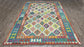 Colorful, Handwoven, Fine Afghan Maimana Kilim - Reversible Area Rug -9’ 12’’ x 6’ 7’’