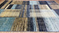 One of a Kind, Pure Wool, Naturally Dyed, Hand Knotted, Fine Afghan Modern Abshar Area Rug – 9’ 6’’ x 6’ 8’’