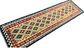 Colorful, Handwoven, Fine Afghan Maimana Kilim - Reversible Runner Rug - 9’ 9’’ x 2’ 9’’