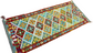 Colorful, Handwoven, Fine Afghan Maimana Kilim - Reversible Runner Rug - 6’ 0’’ x 2’ 7’’